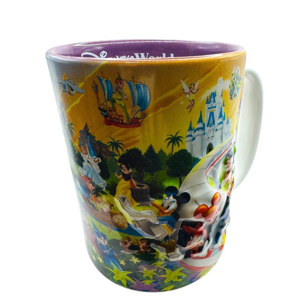 Disney Parks Mug Four Parks One World Characters 3D Granndma Ceramic Exclusive - Picture 8 of 9